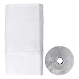 Fensterabdichtung für tragbare Klimaanlage | Lüftungsschlitze mit Reißverschluss und Klebeverschluss - Isolierzubehör verhindert Luftaustausch für zu Hause