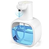 LustLocke Seifenspender Automatisch, 500ml Elektrischer Seifenspender mit Sensor, Soap Dispenser Wandbefestigung, Automatic Soap Dispenser für Küche Badezimmer (Weiß)