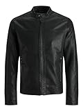 JACK & JONES Male Kunstlederjacke Kunstlederjacke