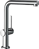 hansgrohe Talis M54 - Küchenarmatur, 1 Stahlart, Wasserhahn Küche mit Auslaufhöhe 270 mm, Mischbatterie Küche 360° schwenkbar, Chrom, 72840000