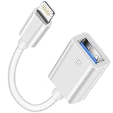 Lightning auf USB Adapter [Apple MFi-Zertifiziert], Lightning USB Adapter Handy USB Stick Adapter Kabel USB 3.0 OTG Adapter für iPhone 14 13 12 11, Unterstützt Sticks, MIDI Keyboards, Kartenleser