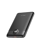 VEEKTOMX Powerbank Mini Power Bank 10000mAh Powerbank PD 22,5W Schnelles Aufladen Powerbank USB C Kompatibel mit iPhone/iPad/Samsung Galaxy/Huawei/Xiaomi/OnePlus usw. (Schwarz)