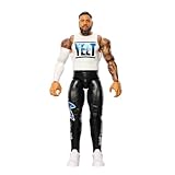 Mattel WWE Jey Uso Actionfigur, Hauptkampf-Serie #153, ca. 15 cm große Sammelfigur mit 10 Bewegungspunkten und lebensechtem Aussehen, JCV38, [Mehrfarbig]