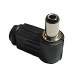 RUITEXUN DC 5,5 x 2,5 mm Stecker, DC 5,5 mm x 2,5 mm Stecker, 90 Grad rechtwinkliger Gleichstrom-Stecker, Löt-Typ, DIY-Stecker-Adapter