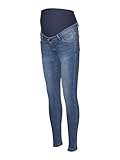 MAMALICIOUS Damen Mlmila Slim Medium Blue Jeans A. Noos, Medium Blue Denim, M (38)