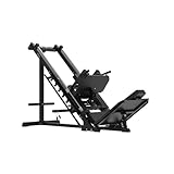 Bad Company Hackenschmidt Beinpresse 45 Grad schwarz I Hackenschmidt Maschine Beinpresse für Zuhause Muskelaufbau kompatibel mit Hantelscheiben 30 mm und/oder 50 mm I BCA-150/B