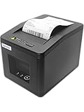 POSSAFE 80 mm Thermodrucker Bondrucker, hohe Druckgeschwindigkeit, USB-Anschluss, geräuscharm, Wandmontage, Überhitzungsschutz, Windows- und Linux-kompatibel, ideal für Einzelhandel, Restaurants