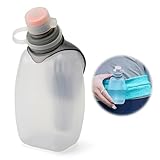 BRISKORE Sporttrinkflasche Trinkflasche zum Joggen Laufen,250ml Trinkflasche Sport,BPA-freie Auslaufsichere Wasserflaschen mit Rückenclip,Gym Wasserflaschen Krug für Sport, Marathon,Laufen