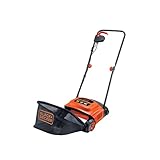 Black+Decker Elektro-Rasenlüfter GD300 (600W, 30 cm Arbeitsbreite, 3 Arbeitshöhen, zur ganzjährigen Rasenpflege, entfernt schonend Moos, Unkraut & Schnittgutreste)