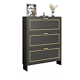 BinOxy schuhregal Leichter Luxusschuhschrank ultradünne hohe Kapazität Schuhorganisator Simple Moderne kleine Wohnung Porch Schrank Holz Schuhständer Schuhablagen (Color : 90x17x118cm A)