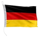 FLAGLY Premium Bootsfahne Deutschland 20 x 30 cm -...