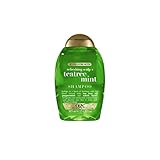 OGX Refreshing Scalp Teatree Extra Strong Shampoo (385 ml), pflegende & belebende Haarpflege mit Teebaumöl, Minze & Hamamelis, Shampoo für fettiges Haar, ohne Sulfate