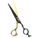 Beaupretty 1 Stück Edelstahlschere Effilierschere Salonschere Friseurschere Haarstylingschere Metallschere Scherschere Schere für den Heimsalon Haarschere Rostfreier Stahl Schwarz
