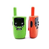 Maxlife Walkie Talkie Kinder Orange-Grün - Sichere 3 Kanäle - Funkgerät Walkie Talkie 2er Set - Langstrecken Walkie Talkie - Outdoor Spiele für Kinder - Spielzeug ab 3 Jahre - Geschenke für Kinder
