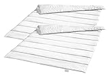 Bodyprotect Ecoline 2er Set Bettdecken 135 x 200 cm, medium Ganzjahresdecken, Bettwaren Set aus 100% Mikrofaser, waschbar, Allergiker geeignet, Steppdecke, weiß