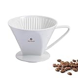 Westmark Porzellan-Kaffeefilter/Filterhalter, Filtergröße 4, Für bis zu 4 Tassen Kaffee, Brasilia, Porzellan, 24482260