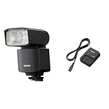 Sony HVL-F46RM | Externer Blitz mit kabelloser Funksteuerung & BC-QZ1 (Schnellladegerät für NP-FZ100 Akkus)