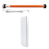 3T-MOTORS Funk-Markisenmotor 3T45-40RNH + HSF1 (Zugkraft 40 Nm/80 kg) für 63 mm Markisenwelle, zum Nachrüsten bei Markisen bis 5 m Ausladung, mit Nothandbedienung, Markisenantrieb