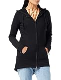 Urban Classics Damen Ladies Sweat Parka Kapuzenpullover, Black, 3XL