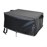 Filteilect Wasserdichte staubdichte 420D Oxford Gas-Pizzaofen-Abdeckung mit winddichten Riemen und Griffen, Outdoor-Schutzhülle mit Kordelzug, kompatibel mit Cozze 90347 (58 x 58 x 28 cm)