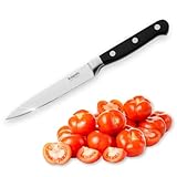 Kuppels SOLID Tomatenmesser mit Wellenschliff, 12,5cm Klinge, Sehr scharf & schnitthaltig, Poliert & rostfrei, Allzweckmesser, Gemüsemesser, Gezahnte Klinge, Messer für Trauben oder Tomaten…