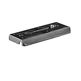 Walimex pro Schnellwechselplatte für Advanced 173 SH Videostativ – Ersatz Schnellwechsel Kameraplatte, Aluminium, Gummierung, 100x40x10 mm, 1/4 Zoll Kamera Anschlussschraube