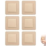6 Stück Dekubitus Pflaster, Schaumverband 5×5 cm, Silikon...