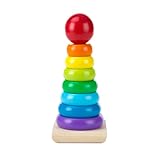 Melissa & Doug Rainbow Stacker | Developmental Toy | Motor Skills | Problem Solving | 12 Months | Gift for Boy or Girl