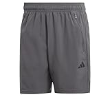 Adidas Herren Train Essentials Woven Training Shorts, Grey Five/Black, M 7 inch