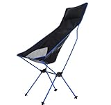 IWENZHKPA Campingstuhl Faltbar Tragbar, Kompakt, Ultraleicht, Robust, Für Grillen Im Freien, Picknick, Garten, Strand, Mit Tragetasche Faltbarer Stuhl(C)