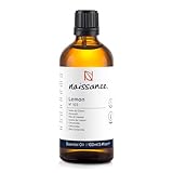 Naissance Zitronenöl (Nr. 103) - 100ml - 100% Naturreines Zitrone Ätherisches Öl für Naturkosmetik, Aromatherapie, Duftlampe - Duftöl für Aroma Diffuser