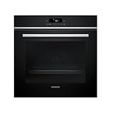 Siemens HB572ABS4 iQ300 Einbau-Backofen, 60 x 60 cm, LED-Touchbedienung, cookControl10, 3D-Heißluft, Umluftgrill, Schnellaufheizung, Pyrolyse, activeClean, Kindersicherung, Edelstahl