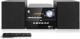 Kompaktanlage Mikro-HiFi-System, Mini HiFi Anlage mit CD-DVD-Player, HiFi Musikanlage Heimlautsprecher 30W