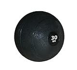 Medizinball 12 KG Slam Ball Griffige Oberfläche Gewichtsball Fitnessball Gummi Workout Schwarz