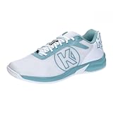 Kempa Unisex Attack Three 2.0 W Game Changer Handballschuhe, Sportschuhe, Turnschuhe, weiß/Aqua, 38 EU