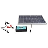 100W Solarpanel Kit mit Controller für 12V 24V Batterieladung, Rahmen aus Aluminiumlegierung, IP67 wetterbeständig, für Wohnmobile, Boote, Camping