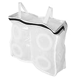 TOPPERFUN Shoe Washing Bag für Waschmaschine Wäschesack für Sneakers und Slipper Schützender Waschbeutel mit Praktischem Trockenhandgriff für Effiziente Schuhreinigung und Reiseaufbewahrung