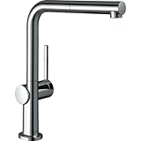 hansgrohe Talis M54 - Küchenarmatur mit Brause ausziehbar, 1 Stahlart, Wasserhahn Küche mit Auslaufhöhe 270 mm, Mischbatterie Küche schwenkbar, Chrom, 72808000