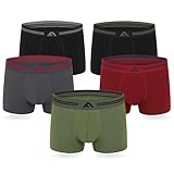 FM London Herren (5er-pack) Bambus-herren-boxershorts Boxer...