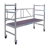 Alumexx FS 75 Basic Gerüst, Grund gerüst, Rollgerüst, Aluminium gerüst, Baugerüst, Arbeitshöhe: 3,15 m, Tragfähigkeit: 375 kg, Hohe Qualität. N-EN 1004 TÜV-Zertifikat