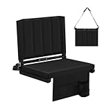 Kensbro Stadion-Sitzkissen mit gepolsterter Rückenlehne,Faltbarer Stadium Seats - IPX4 Waterproof & Feuchtigkeitsbeständig, Dickes Sitzkissen,Tribünensitz für Sportveranstaltungen und Konzerte