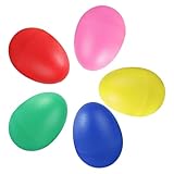 Eierstreuer für Babys, 5 Stück, Musik-Eier-Shaker, bunte Maracas-Eierstreuer, Kunststoff-Eierstreuer, Musikinstrumente für Kinder, Eierstreuer-Set Maracas Eierstreuer mit Miniatur