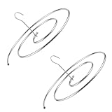 WATIIFUFU 2 Stück Spiral Trockengestell aus Edelstahl Runder Wäscheständer 40cm Wetterbeständig für Bettwäsche und Pullover im Innen und Außenbereich