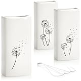 com-four® 3x Luftbefeuchter aus Keramik - Heizkörper-Verdunster zum Befeuchten der Raumluft - Wasserverdunster mit S-Förmigen Haken - Heizungsverdunster