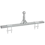 Deichselträger Fahrradträger Adapter Wohnwagen | Kupplungsträger Deichselaufnahme | inkl. Befestigungsmaterial | max. 50 kg | für 2 Fahrräder | U-Bügel & Klemmplatten | Caravan Zubehör