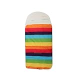 KIXZSAZ Kinder Warmer Schlafsack Kinderwagen Wasserdicht Neugeborener Fußsack Bequeme Schlafsäcke Outdoor Reisen Camping Winddicht, Regenbogen