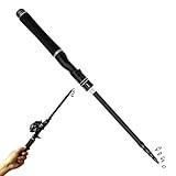 Reise Angelrute | Tragbare ausziehbare Angelausrüstung | Angelrute für Männer | für Bass Forellen Wels Salzwasser Süßwasser Shore Pier Fluss Teich Lake