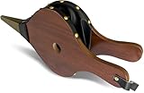 Amagabeli 42 x 17cm Holz Blasebalg für Kamin & Grill Grillblasebalg Grillgebläse Handblasebalg Luftgebläsebalg für Draussen Camping Holz Gebläse für Kamin Ofen Schwarz/Braun