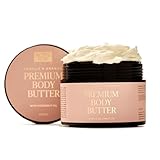 Active Luxe Premium Body Butter – Intensive Feuchtigkeit mit Kokosöl, Sheabutter & Mandelöl – mit dem Duft von Orange und Vanille – Körperpflege für trockene Haut-200 ml