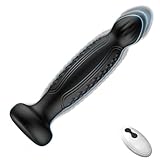 Qhysin Analvibratoren für Mann Prostata Stimulation Männer Analplug mit 10 Drehmodi und 10 Vibrations Anal Vibrator Erotik Sexspielzeug für die Paare Dildo Vibratorensets für Frauen Silikon Butt Plug